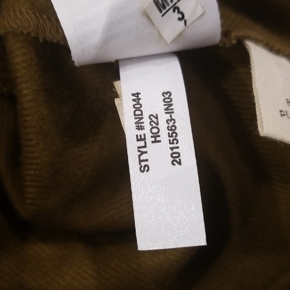 💕MADEWELL💕 Flannel Lucie V-Neck Smocked Mini Dress Weathered Olive Medium NWOT - Picture 14 of 15